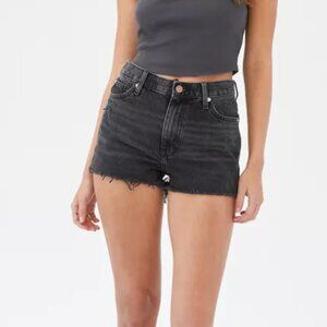 BDG Girlfriend High-rise cut off Shorts  - Black - Size 26